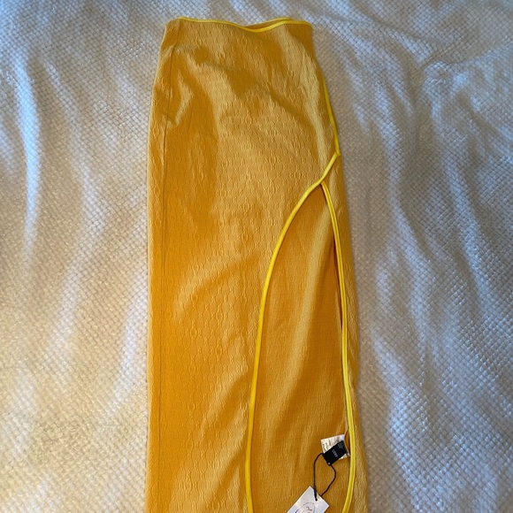 NWT Cider Solid Texture Tank Top & Slit Skirt Set - Picture 9 of 11